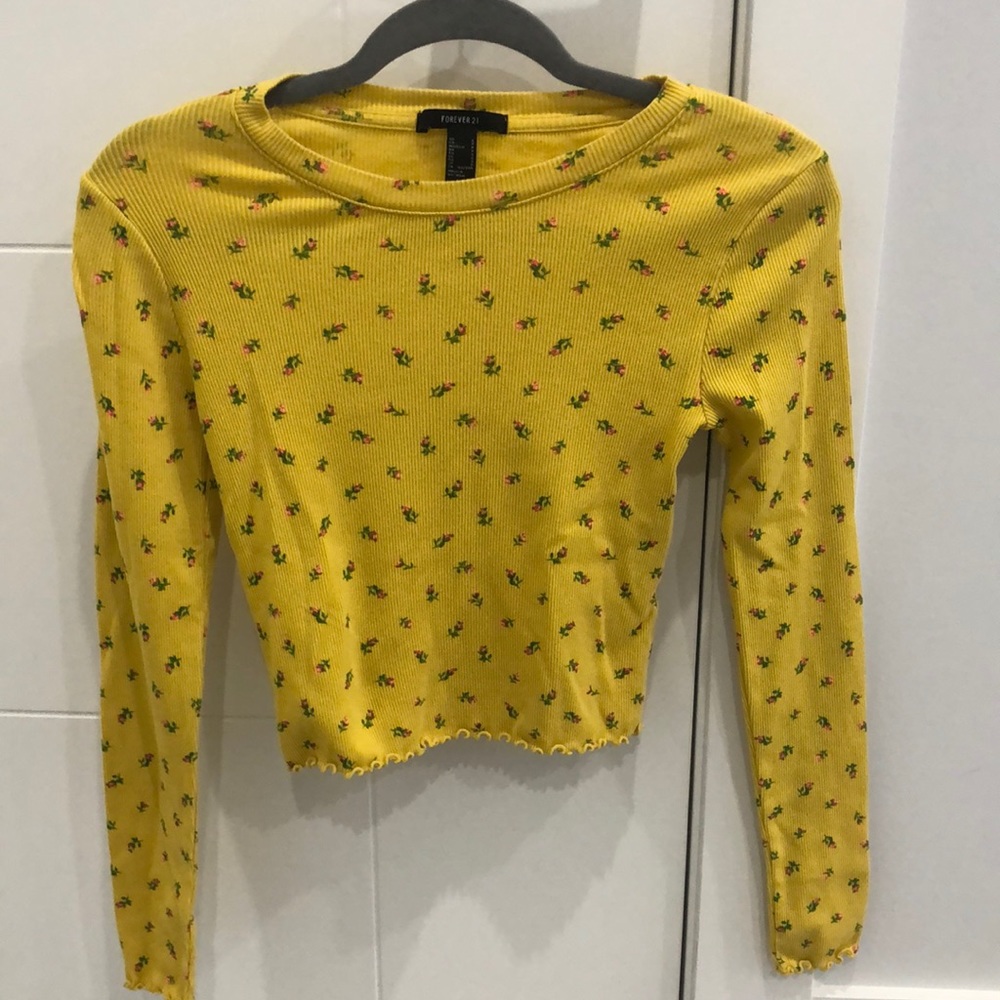 Yellow Floral Blouse